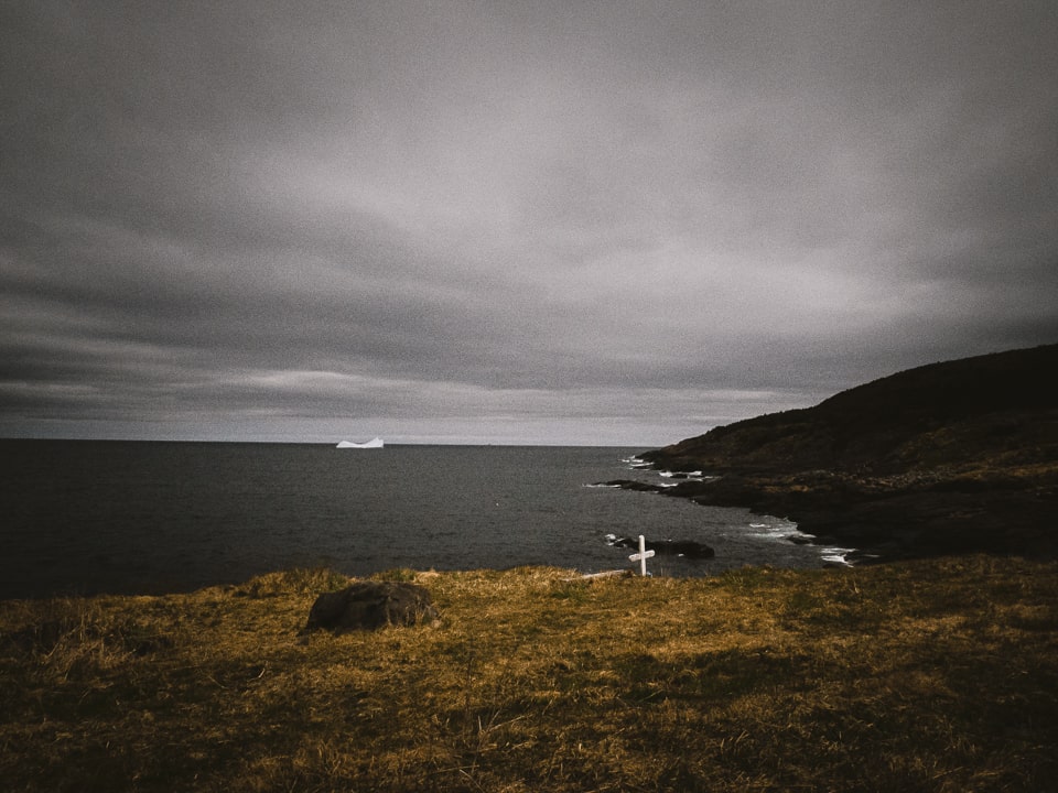 The Dead Man's Trail, overlooking an iceberg