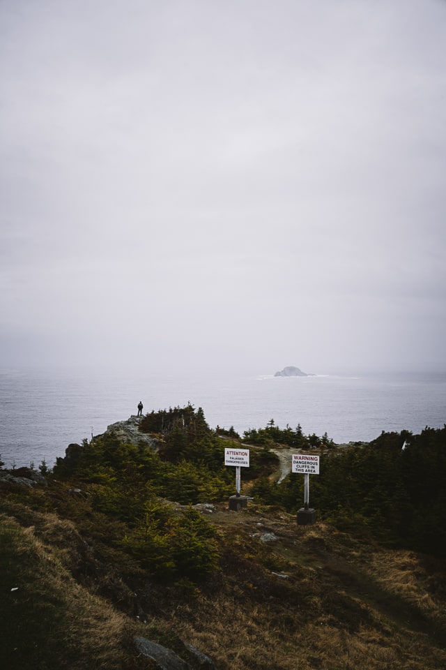 The beauty of the view makes you ignore all sense of danger