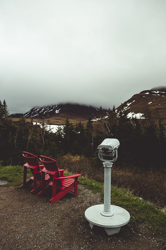 You can either climb yourself, or sit in the Parks Canada chairs and watch others do