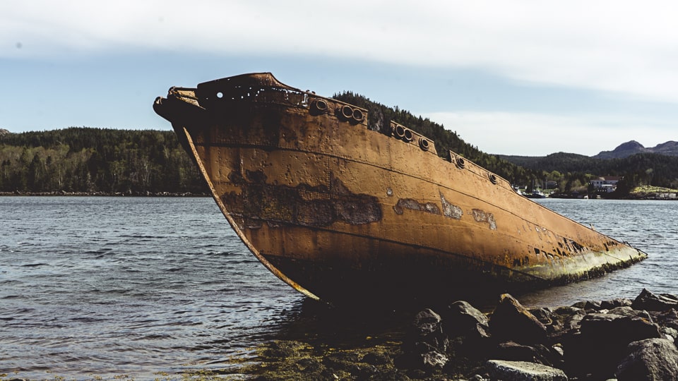 Another cove, another shipwreck